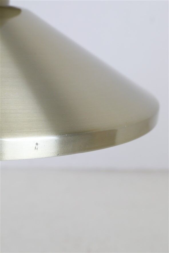 Lyskær Belysning “U.F.O” pendant lamp / Space Age / Danish modern design / gold / brass / aluminium / 1970s