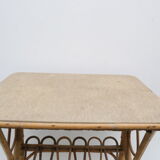 Side table in rattan