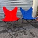 Pair of vintage BKF butterfly chairs (Knoll) - 1960s