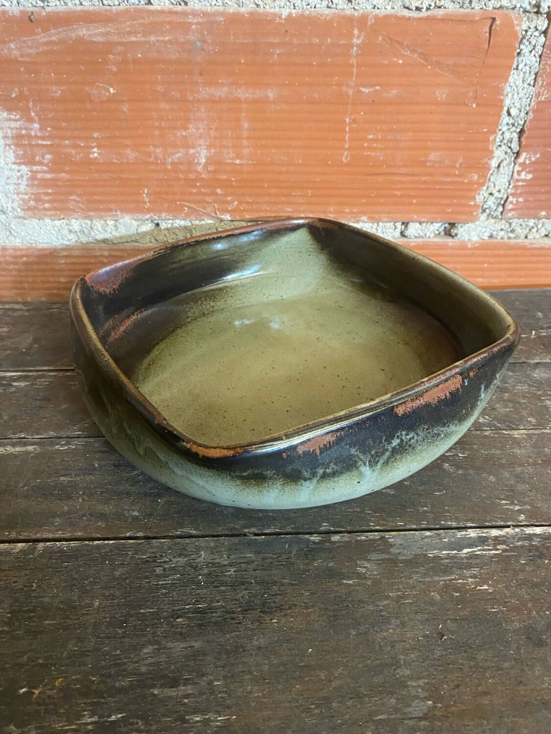 Old Style Bowl Saladier PIERRE CULOT Glazed Stoneware Vintage #