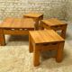 pine living room set, 1980