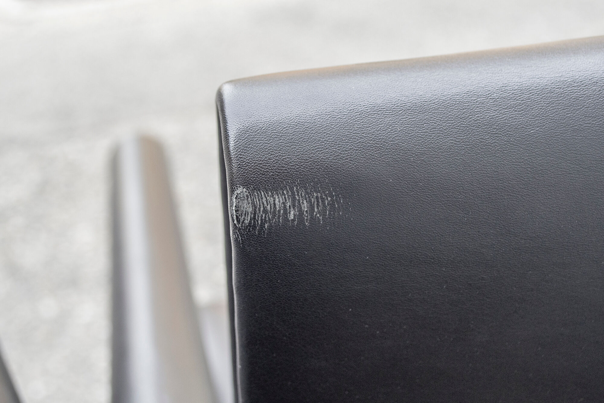 4 leather chairs model Giulietta by Afra and Tobia Scarpa for Meritalia italia 1988