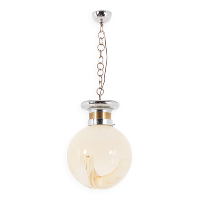 Lampe à suspension italienne moderne de Mazzega, années 1970