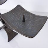 German Brutalist Iron Candleholder, 1960s