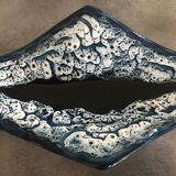 Cut ceramic centerpiece by vallauris fat lava sea foam 55 cm