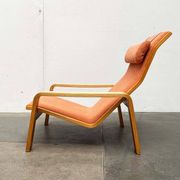 Mid-century modern Pulkka lounge chair by Ilmari Lappalainen for Asko, 1960s.