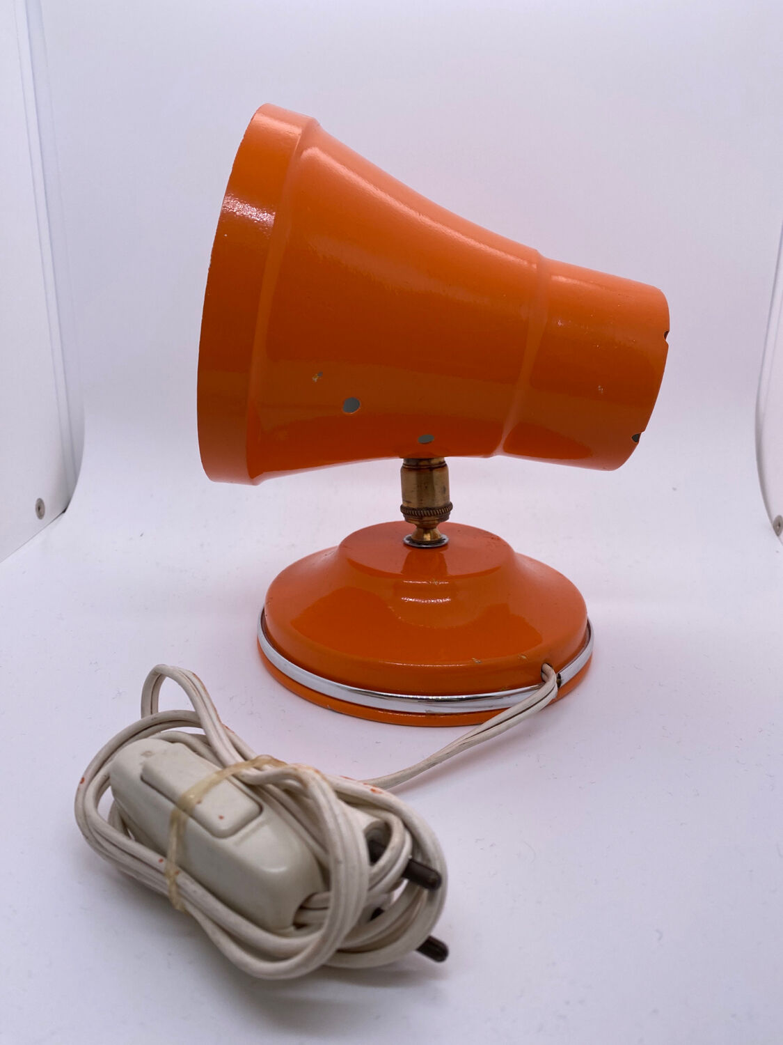 Orange vintage table lamp