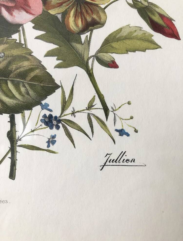 Vintage flower frame Jullien