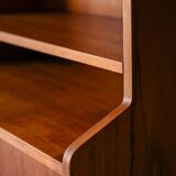 Scandinavian teak bookcase with hinged doors