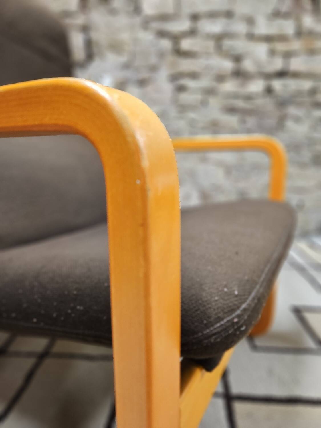 Set of Wilkhahn bentwood armchairs and tables, vintage 1980s