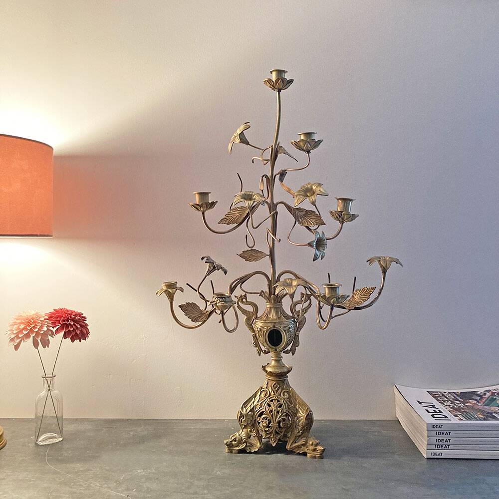 19th century church candlestick