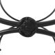 Pair of curule stools - Wrought iron - Vintage 20th century Excellent condition