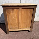 Parisian sideboard in black raw wood