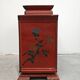 Antique bedside tables in lacquer with hand-painted decorations.