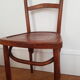 Curved wooden bistro chair