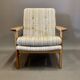 Scandinavian design wool armchair 1950.