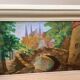 Mini painting of Bruges, Belgium, oil on wood panel.