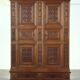 Vintage 1930s Solid Oak Danish Brutalist / Formhouse Cabinet