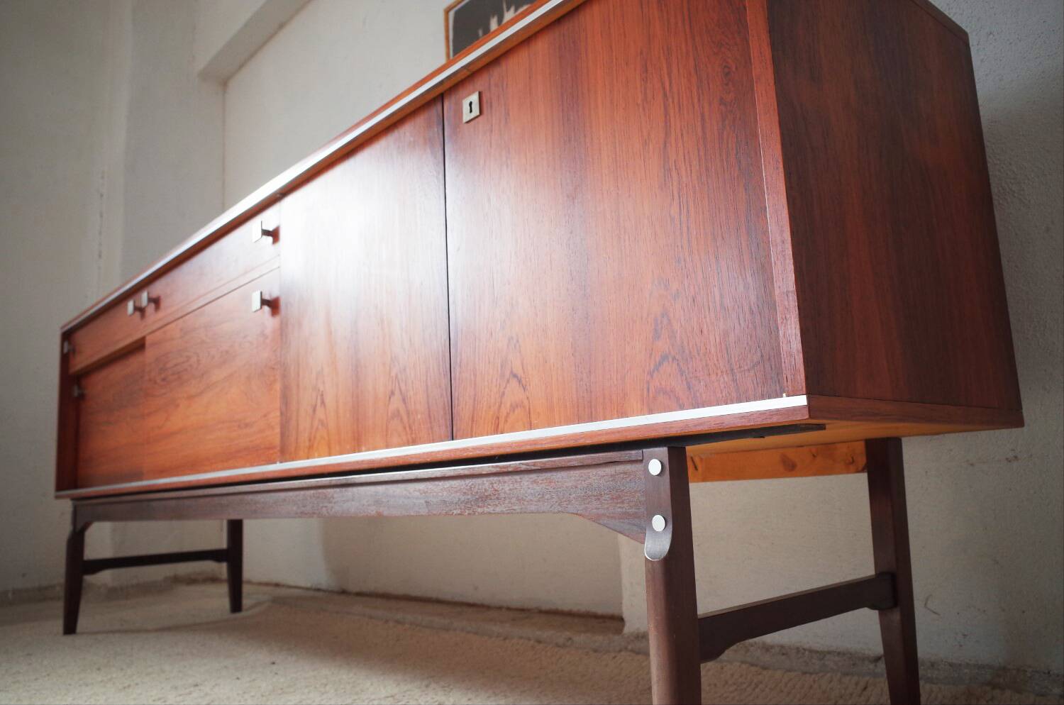Large Vintage rosewood sideboard, 1960s