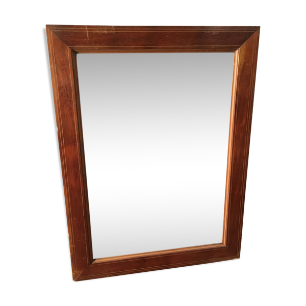 Miroir ancien en merisier 73x55cm — Beyit