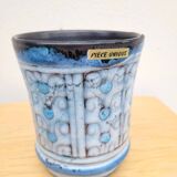 Danuta Le Hénaff blue ceramic planter