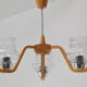 Mid-century Chandelier by Drevo humpolec,1970's.
