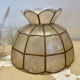 Suspension nacre et laiton vintage