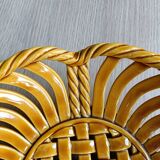 Braided earthenware basket