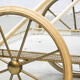 Midcentury vintage brass & steel trolley 'italian chique'
