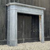 Half-moon Louis XVI Style Fireplace In Turquin Blue Marble Circa 1900