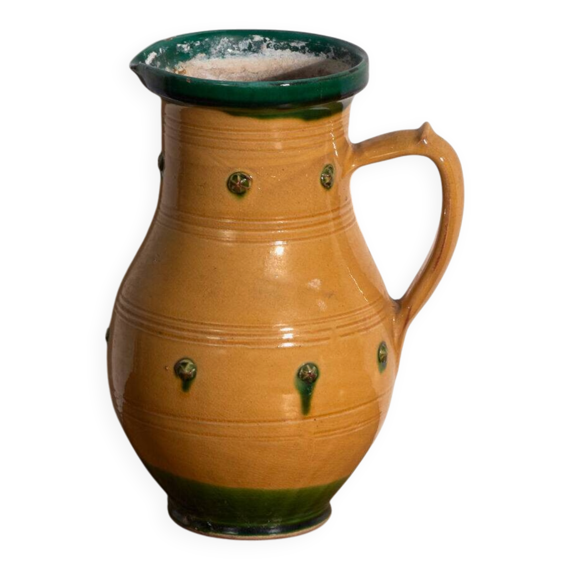 Old glazed ceramic pot – Central Europe, around 1930