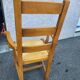 Country-style chair in solid oak