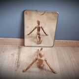 Barber mirror with chain - 29x23cm