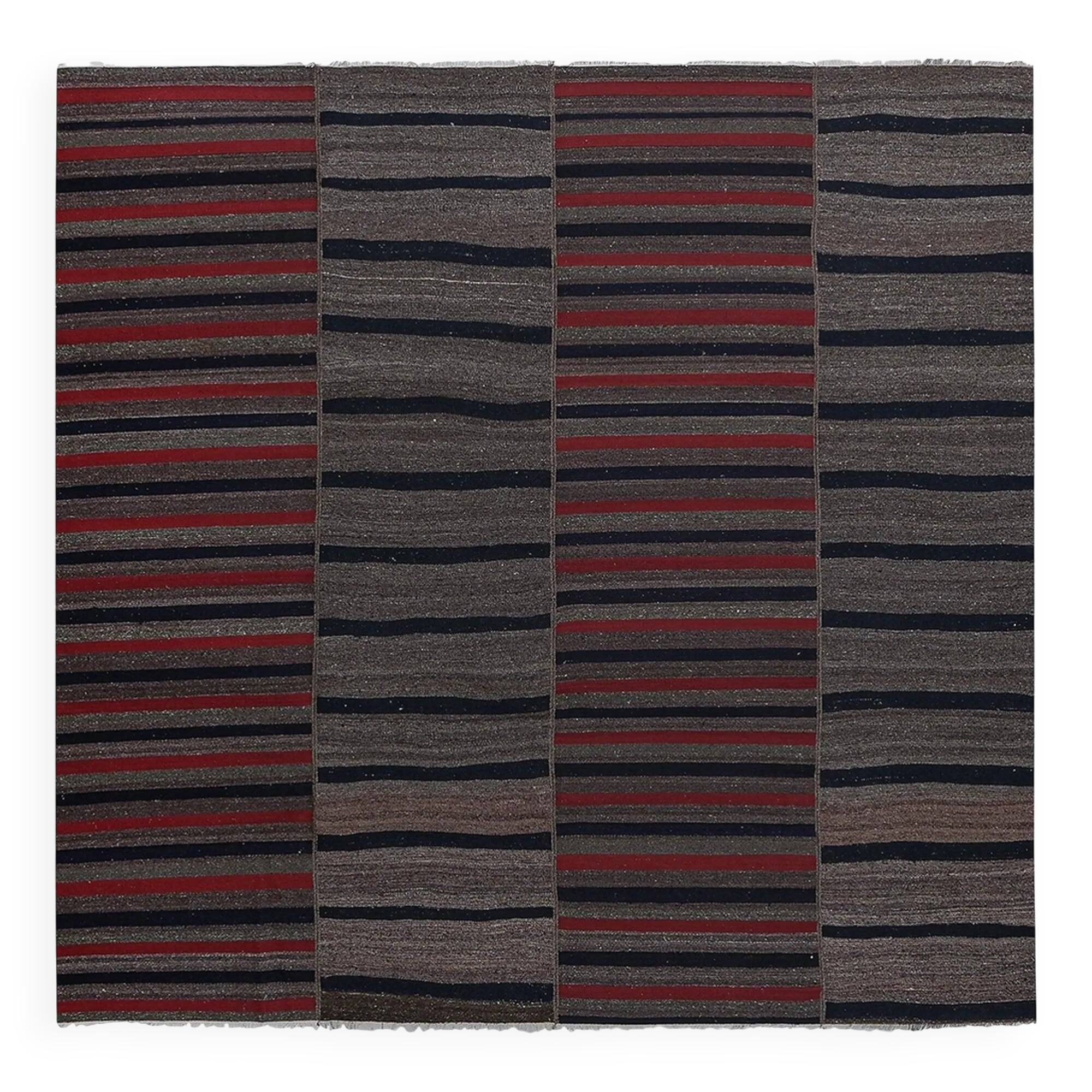 Vintage Turkish kilim handwoven 270x275 cm
