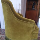 Bronze green toad armchair