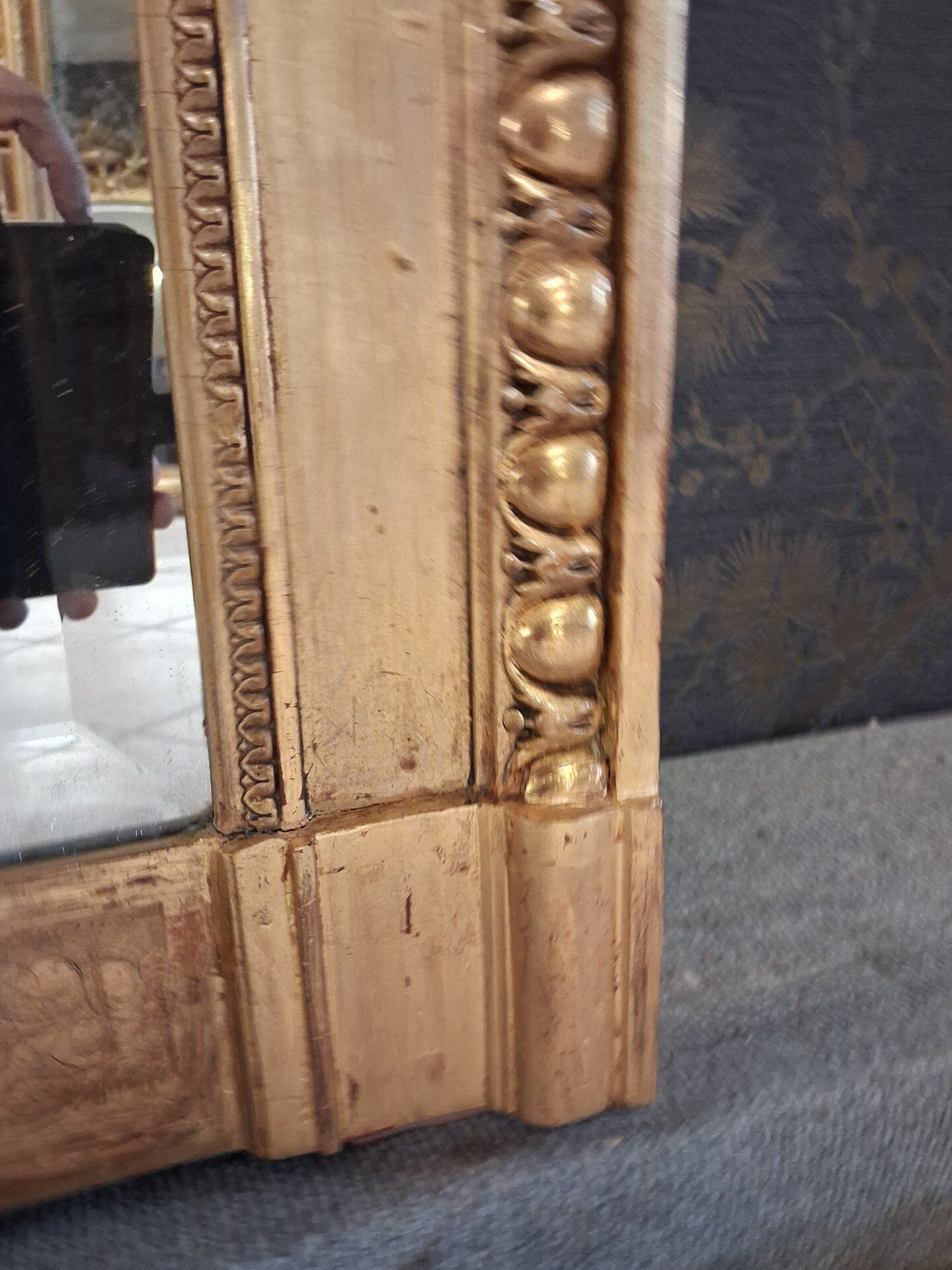 Miroir époque XIX 204 x 110
