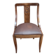 Gondola chair with art-deco motifs, spring leatherette seat