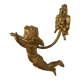 Hook in gilded bronze cherub or angelo