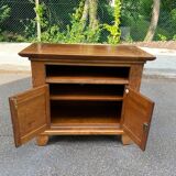 Scandinavian solid wood sideboard with 2 doors, 100cm