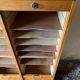 Vintage 70s double curtain filing cabinet