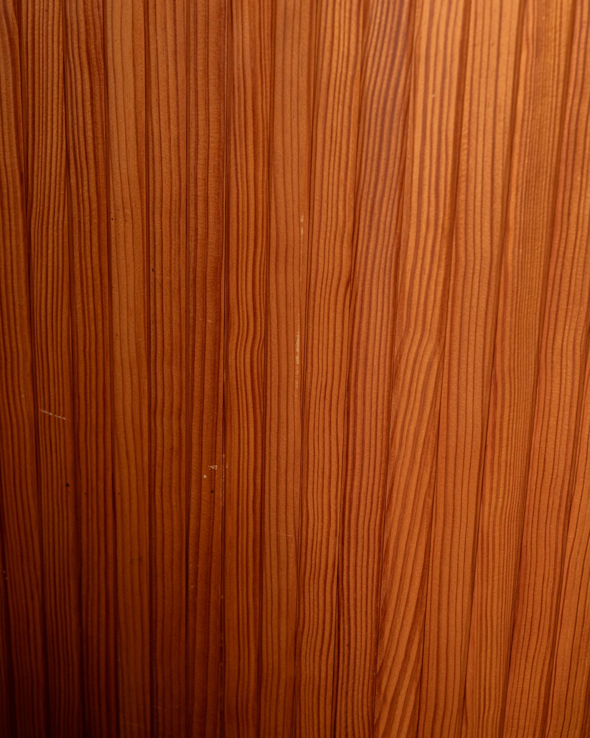 Vintage Art Deco Pine Tambour Room Divider by Jomain Baumann, 1930s