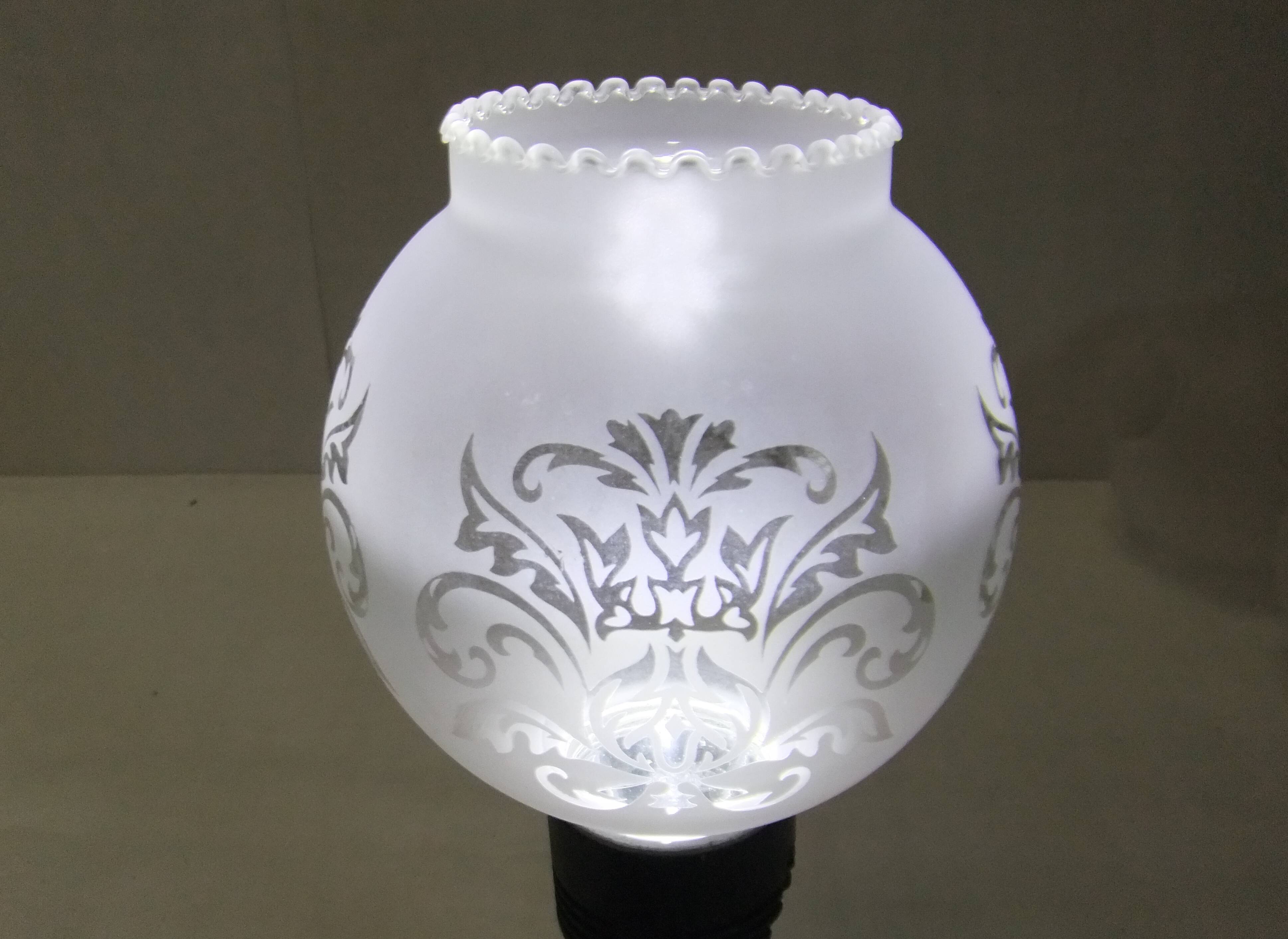 Tulip globe etched glass pendant lamp chandelier wall lamp