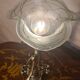 brass rocking lamp with art nouveau glass tulip loeste 34x15