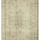 Handmade unique oriental beige rug 202 cm x 313 cm