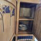 Buffet made of solid cherry wood, late Art Nouveau.