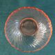Series of 6 cups in pink glass France