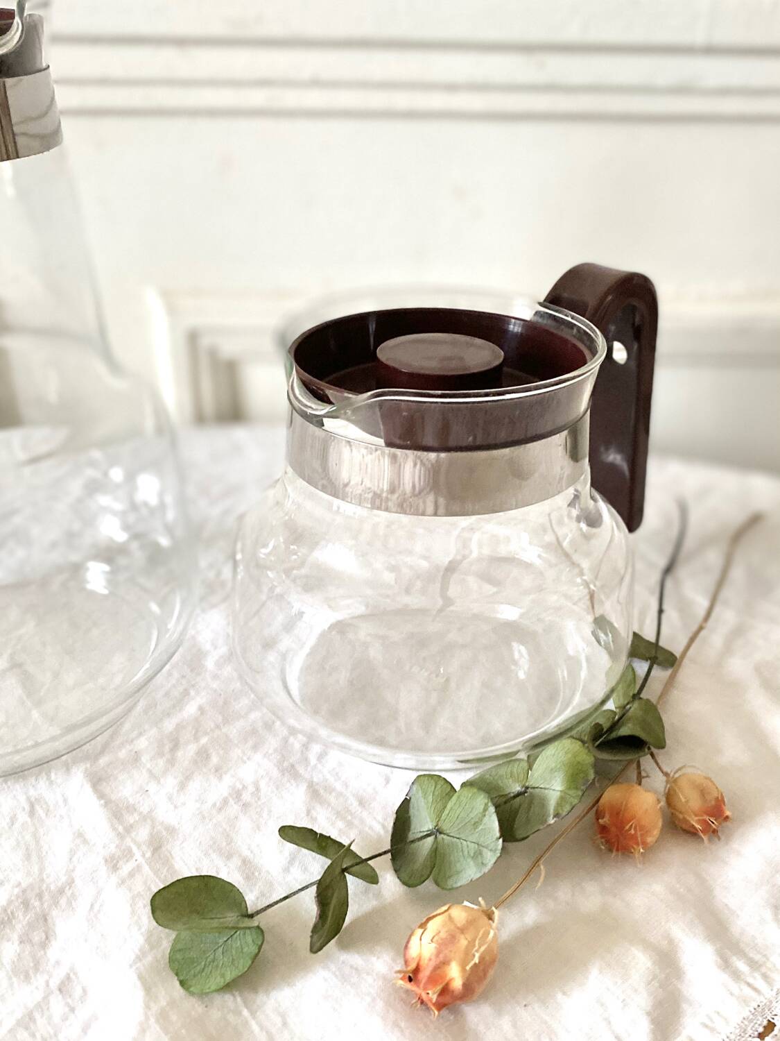 Vintage Pyrex glass teapot coffee pot carafes