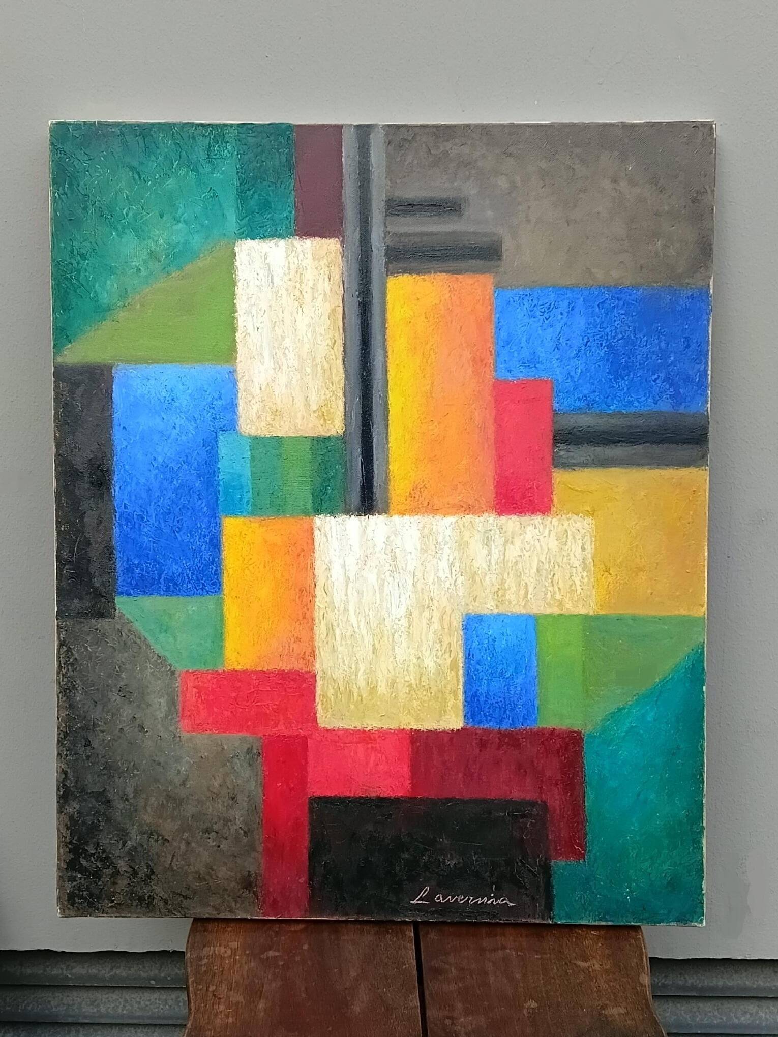 Oil painting on canvas signed Angelina Lavernia