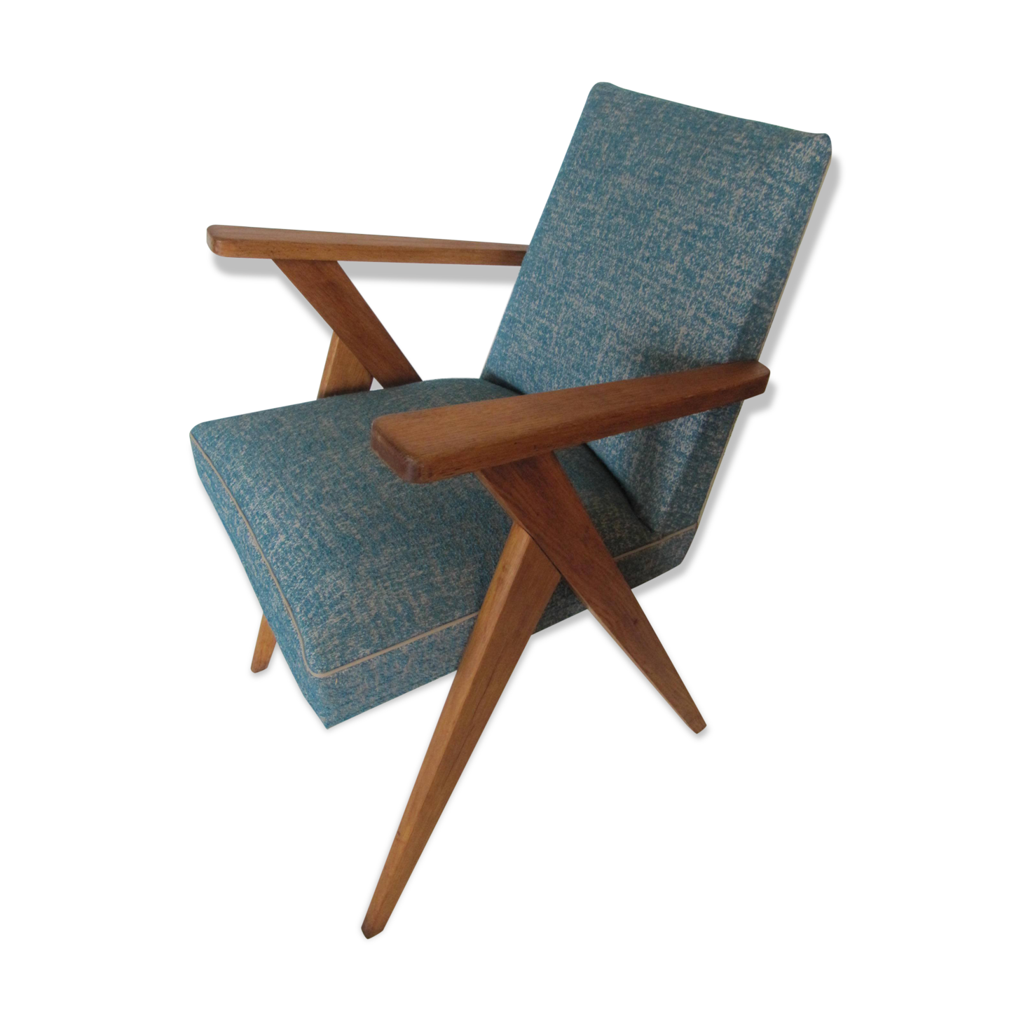 Former Chair restored by an upholsterer the 50 compass