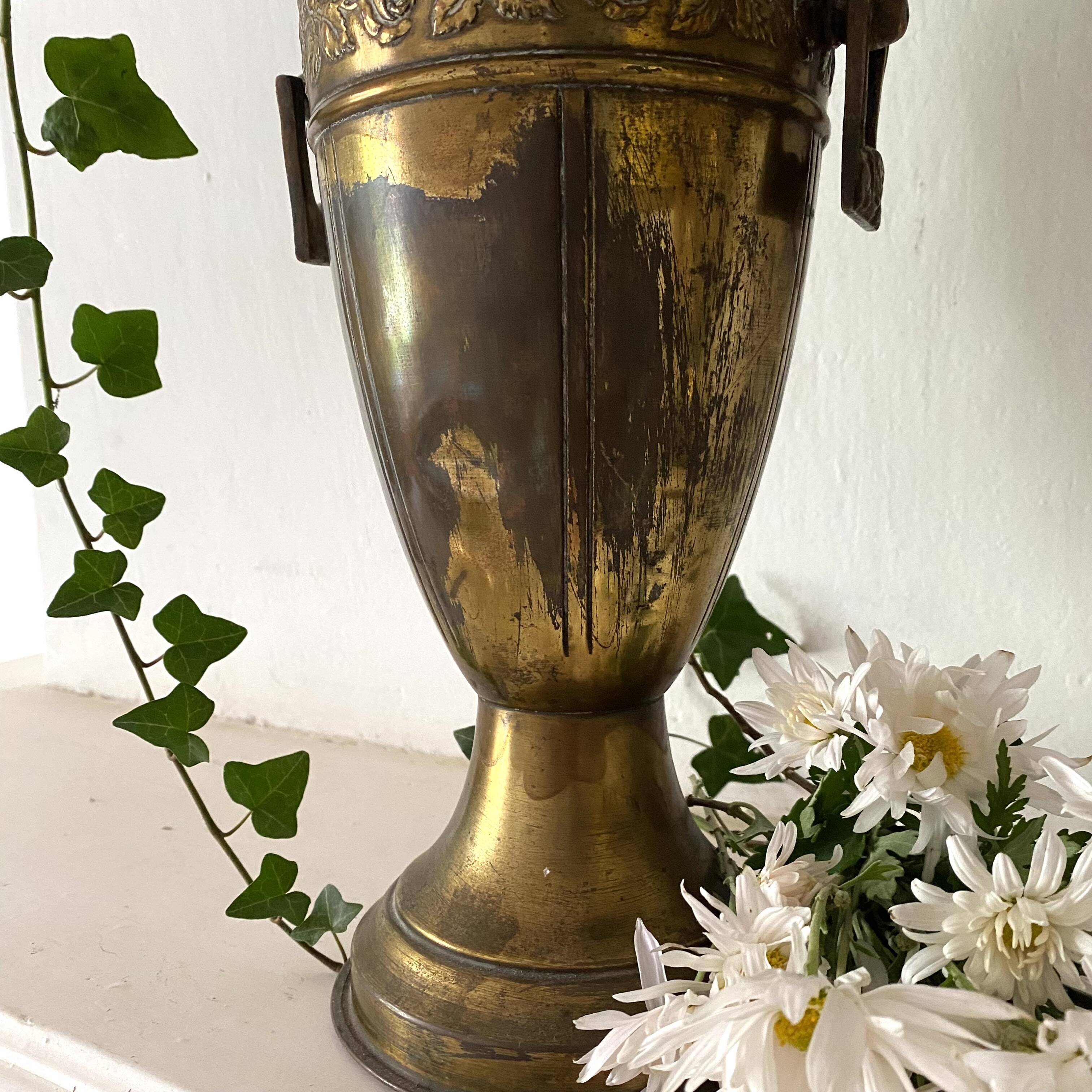 Pair of antique baluster vases